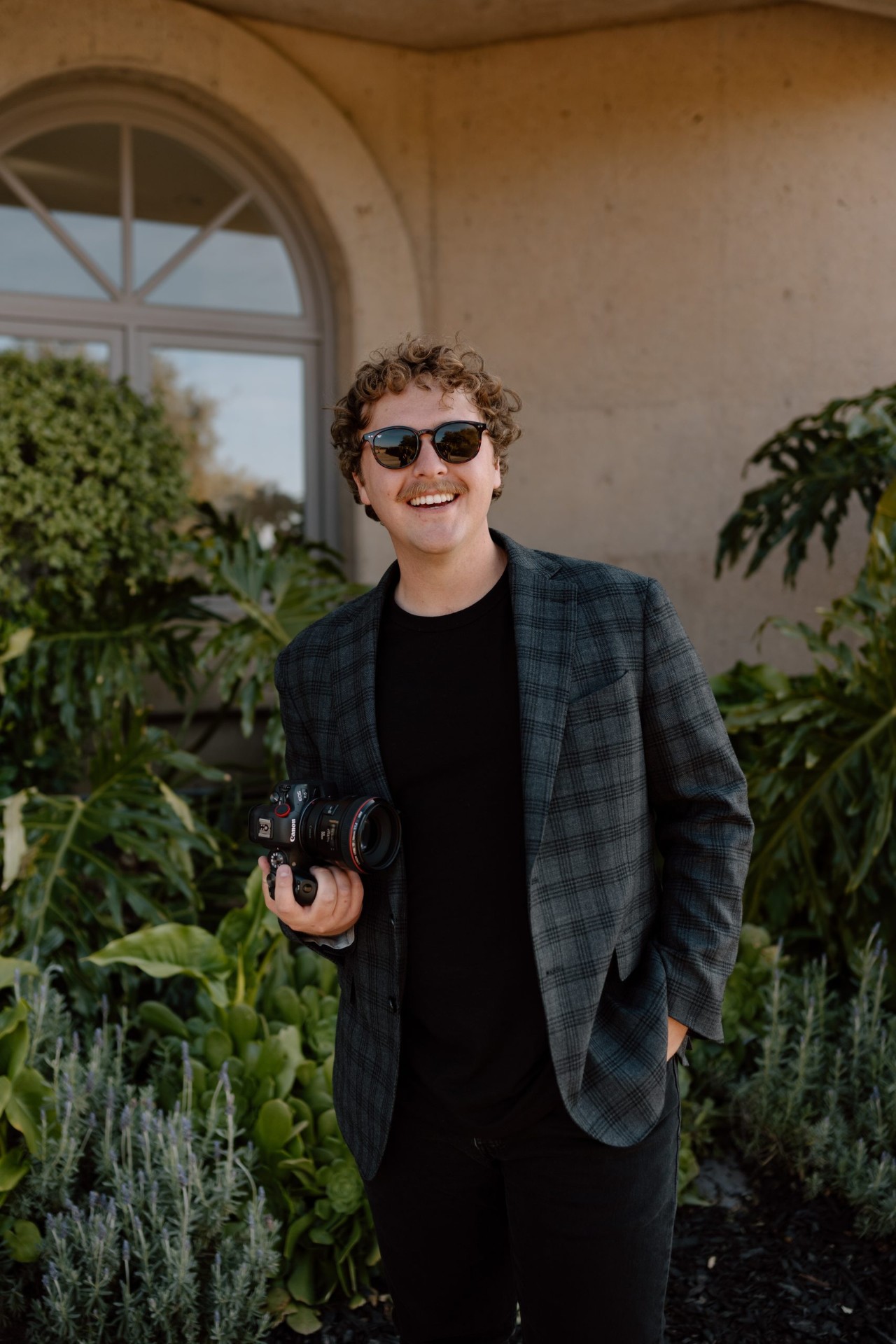 Tanner Castro holding a cinema camera